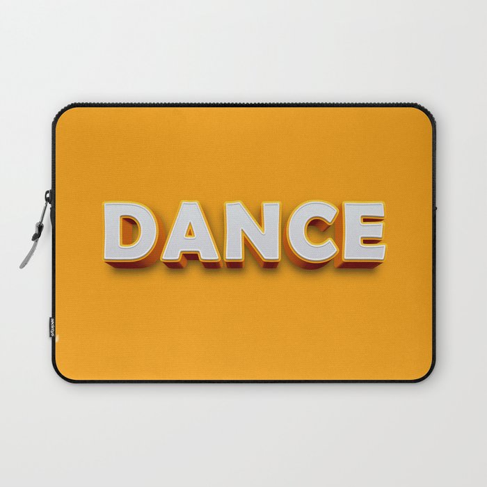 Dance 3D typography Laptop Sleeve Gallery Image 1