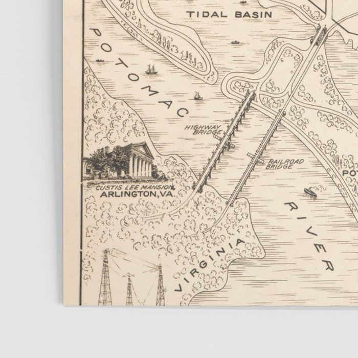 Vintage Map of Washington D.C. (1914) Poster Gallery Image 3