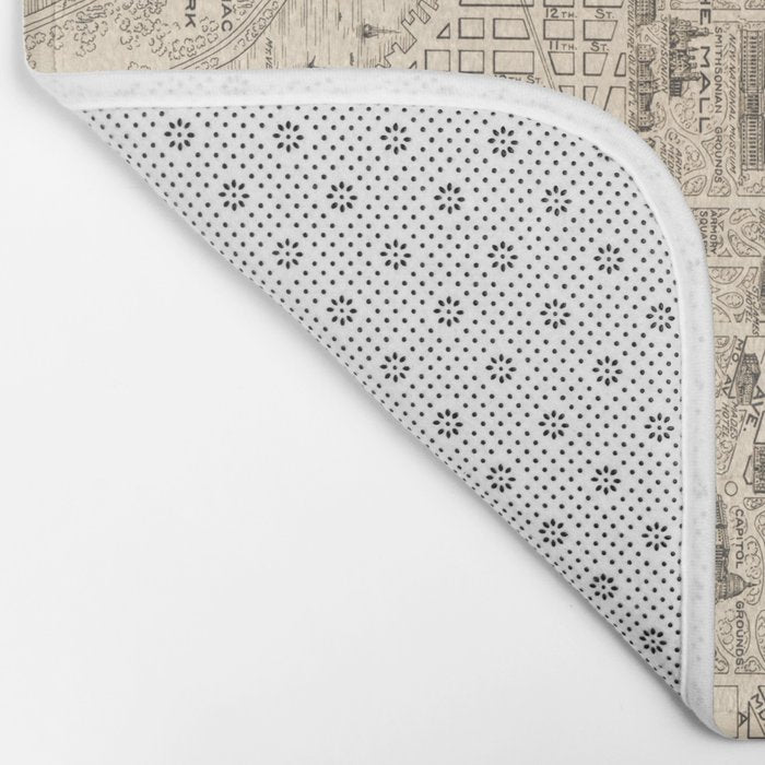 Vintage Map of Washington D.C. (1914) Bath Mat Gallery Image 2