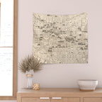 Vintage Map of Washington D.C. (1914) Wall Tapestry Gallery Image 2