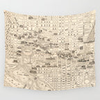 Vintage Map of Washington D.C. (1914) Wall Tapestry Gallery Image 4