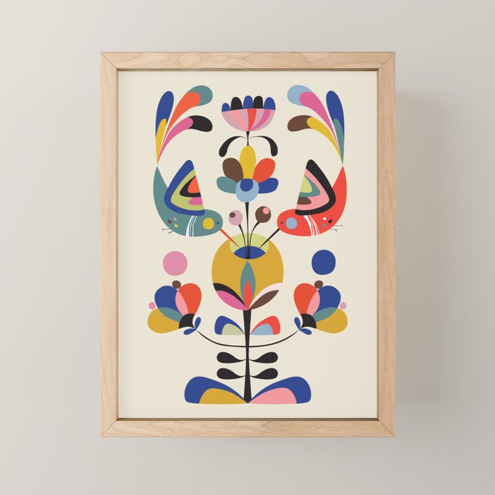 Hummingbirds Mini Art Print Gallery Image 1