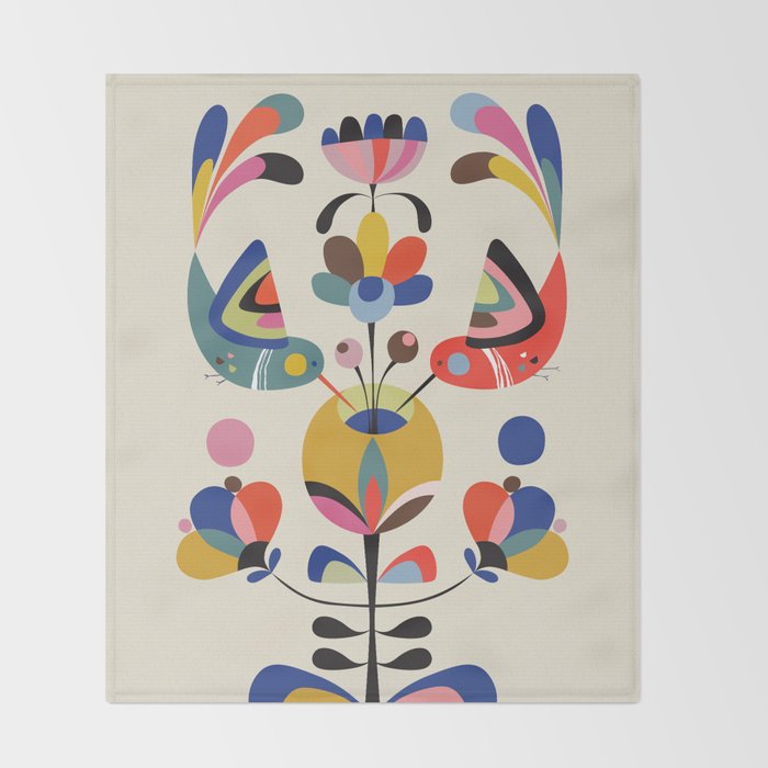 Hummingbirds Throw Blanket Gallery Image 2
