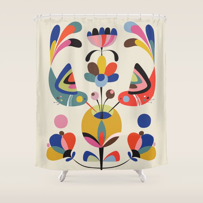 Hummingbirds Shower Curtain Gallery Image 1