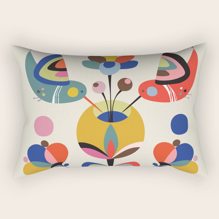 Hummingbirds Rectangular Pillow Gallery Image 2