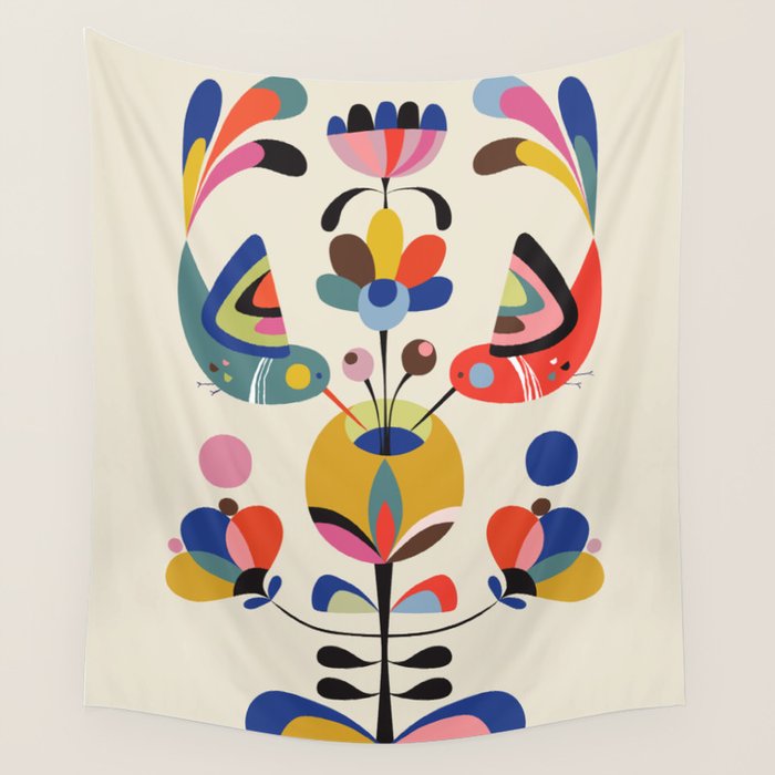 Hummingbirds Wall Tapestry Gallery Image 4