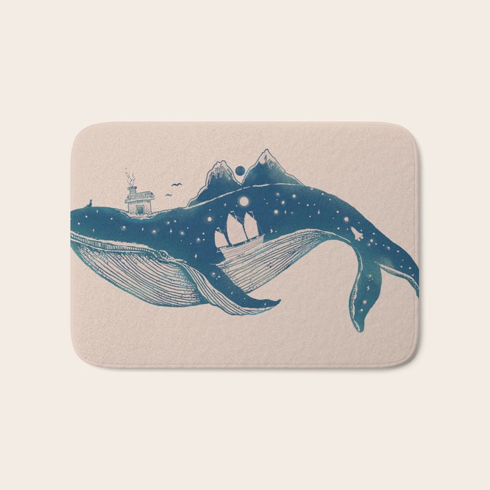 Home (A Whale from Home) Bath Mat Gallery Image 1