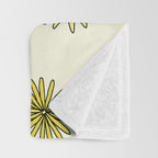 stay groovy rollerskate // retro surf art by surfy birdy Throw Blanket Gallery Image 3
