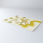stay groovy rollerskate // retro surf art by surfy birdy Rug Gallery Image 3