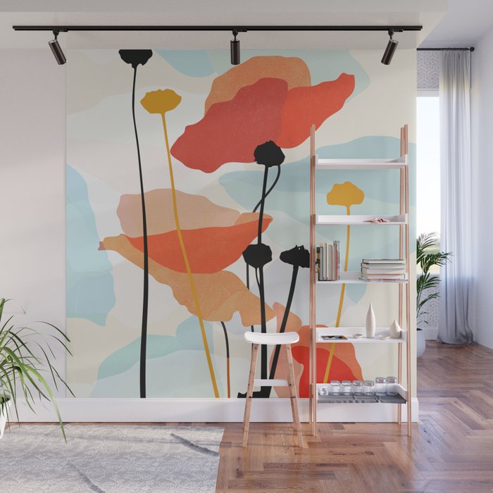 Poppy Wall Mural Gallery Image 1