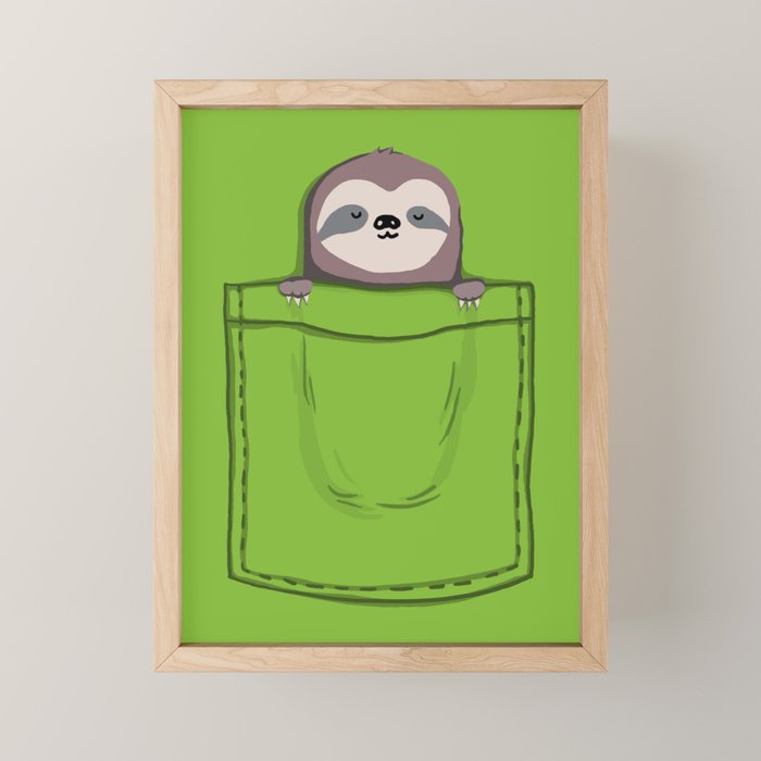 My Sleepy Pet Mini Art Print Gallery Image 1