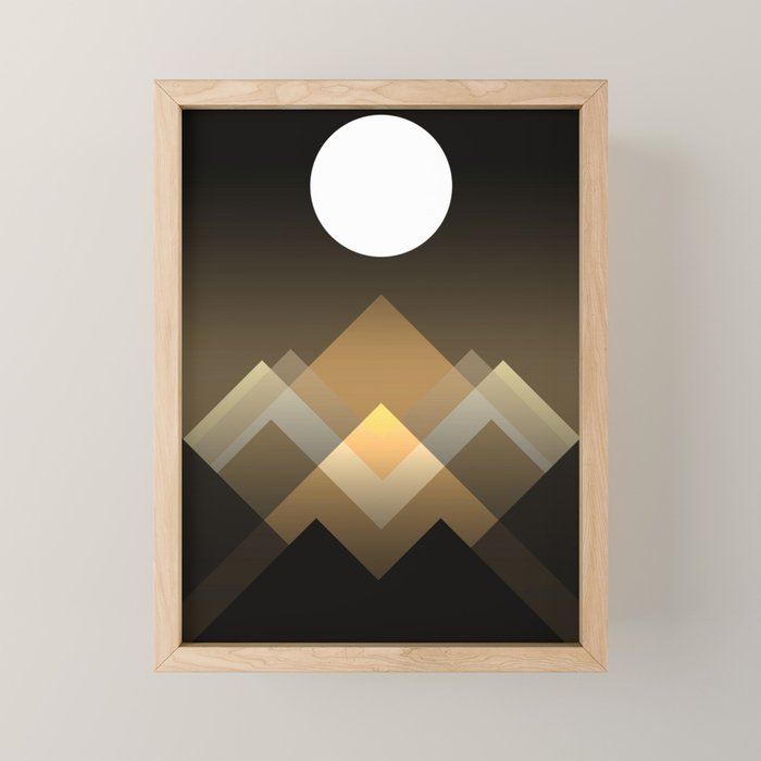 Path between hills Mini Art Print Gallery Image 1