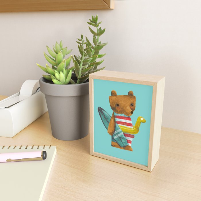 Summer Bear Mini Art Print Gallery Image 2
