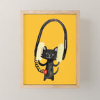 I Love Huge Headphone Mini Art Print Gallery Image 1