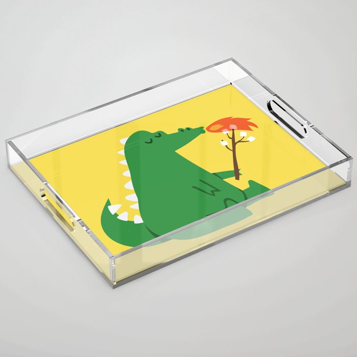 Dragon and Marshmallow Acrylic Tray Gallery Image 1