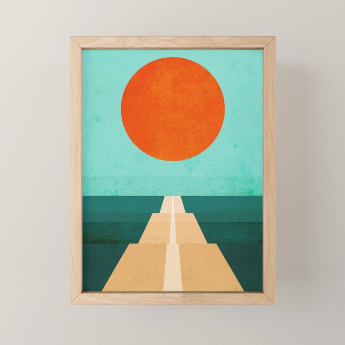 The Road Less Traveled Mini Art Print Gallery Image 1