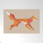 Fractal geometric fox Welcome Mat Gallery Image 1