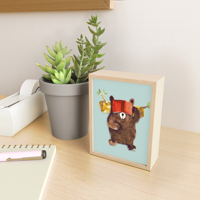 No Care Bear - My Sleepy Pet Mini Art Print Gallery Image 2