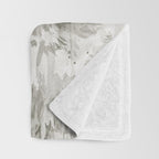 Wolf Howling Rainbow Watercolor Throw Blanket Gallery Image 3