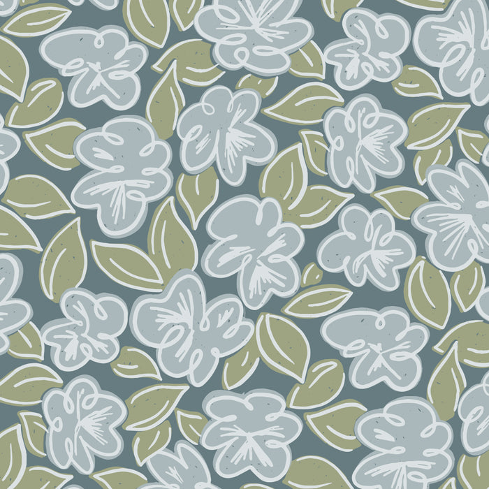 Coastal Blue Flowers Coffee Mug Gallery Image 2