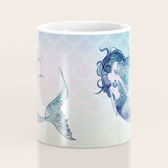 Watercolor Mermaid Coffee Mug Gallery Image 4