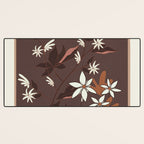 Floral Mocha 3 Desk Mat Gallery Image 3