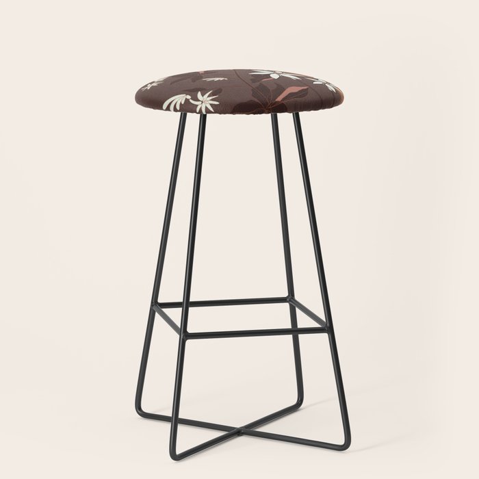 Floral Mocha 3 Stool Gallery Image 1