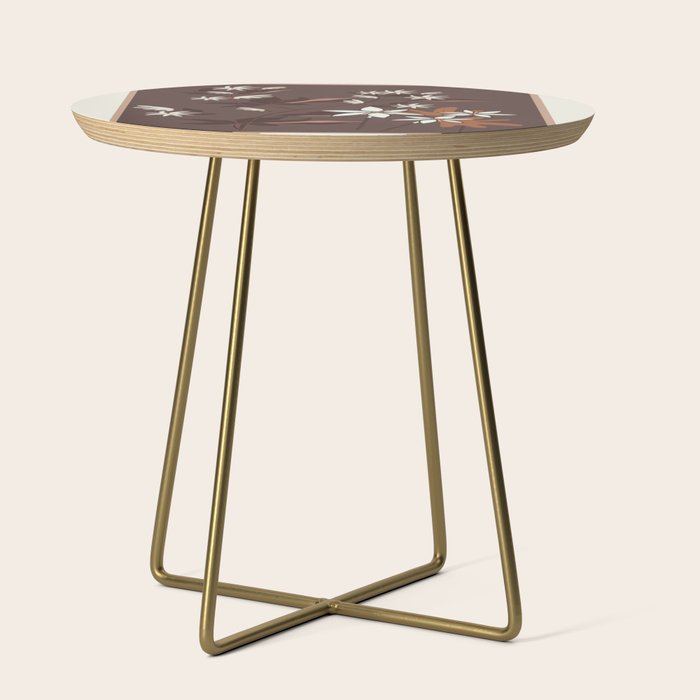 Floral Mocha 3 Side Table Gallery Image 1