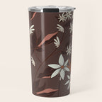 Floral Mocha 3 Travel Mug Gallery Image 1