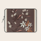 Floral Mocha 3 Laptop Sleeve Gallery Image 1