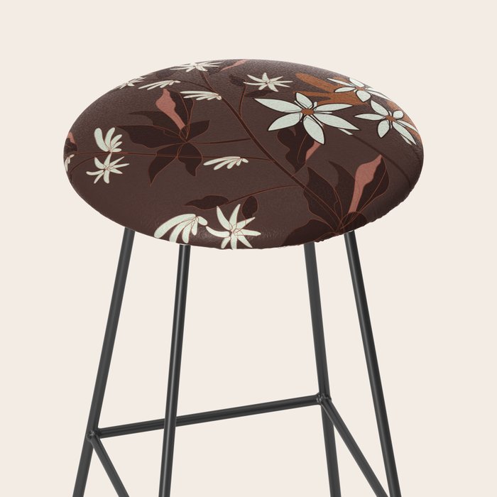 Floral Mocha 3 Stool Gallery Image 2