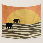 African Sunset Wall Tapestry Gallery Image 4