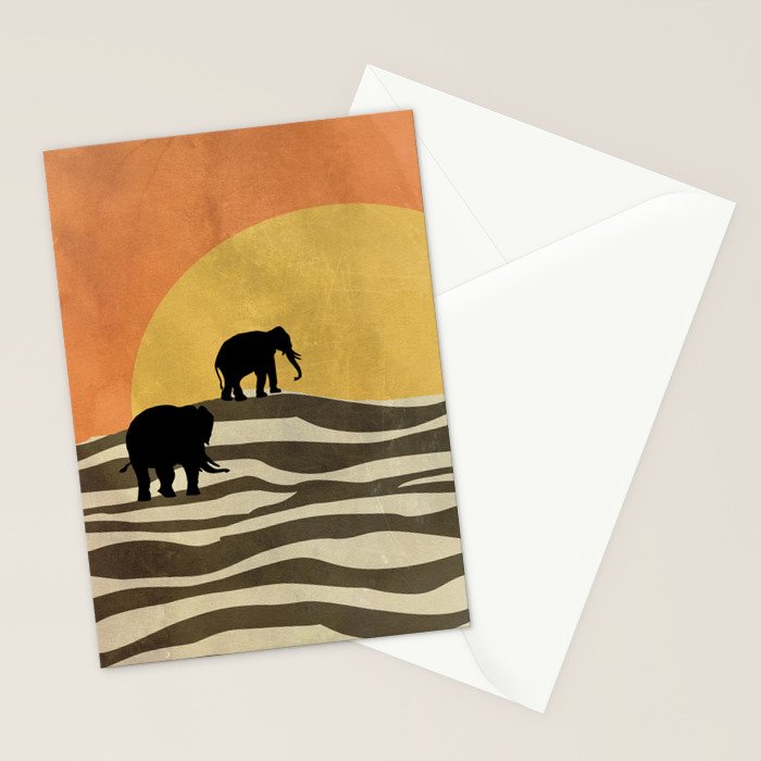 African Sunset Stationery Card Gallery Image 2