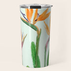bird of paradise flower painting Travel Mug Gallery Image 1