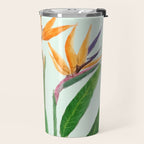 bird of paradise flower painting Travel Mug Gallery Image 2