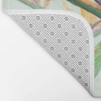 bird of paradise flower painting Bath Mat Gallery Image 2