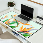 bird of paradise flower painting Desk Mat Gallery Image 2