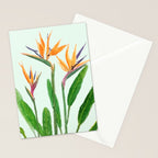bird of paradise flower painting Stationery Card Gallery Image 2