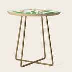 bird of paradise flower painting Side Table Gallery Image 1