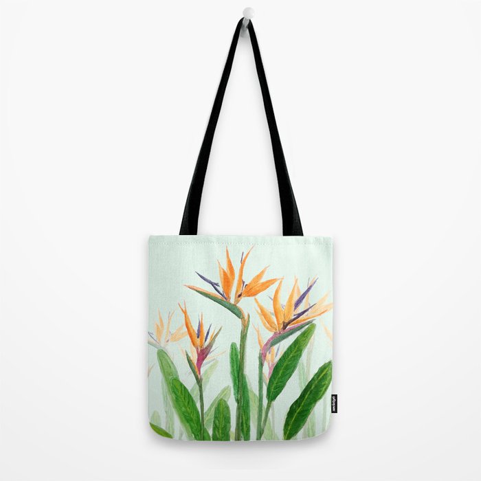 bird of paradise flower painting Tote Bag Gallery Image 2