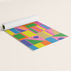 Mid Century Modern Modtastic Fun and Colorful Abstract Geometric Pattern Yoga Mat Gallery Image 2