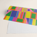 Mid Century Modern Modtastic Fun and Colorful Abstract Geometric Pattern Wrapping Paper Gallery Image 2