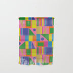 Mid Century Modern Modtastic Fun and Colorful Abstract Geometric Pattern Wall Hanging Gallery Image 1