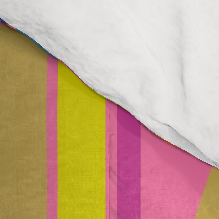 Mid Century Modern Modtastic Fun and Colorful Abstract Geometric Pattern Comforter Gallery Image 4