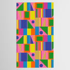 Mid Century Modern Modtastic Fun and Colorful Abstract Geometric Pattern Tablecloth Gallery Image 2