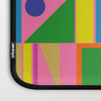 Mid Century Modern Modtastic Fun and Colorful Abstract Geometric Pattern Laptop Sleeve Gallery Image 3