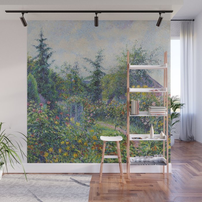 Camille Pissarro Garden and Chicken Coop at Octave Mirbeau's, Les Damps still life portrait painting Wall Mural Gallery Image 1