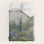 Camille Pissarro Garden and Chicken Coop at Octave Mirbeau's, Les Damps still life portrait painting Duvet Cover Gallery Image 6
