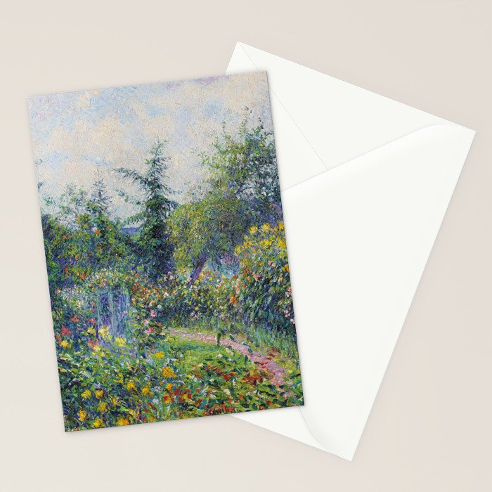 Camille Pissarro Garden and Chicken Coop at Octave Mirbeau's, Les Damps still life portrait painting Stationery Card Gallery Image 2