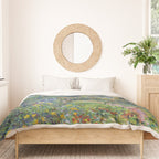 Camille Pissarro Garden and Chicken Coop at Octave Mirbeau's, Les Damps still life portrait painting Duvet Cover Gallery Image 3
